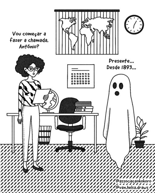 Disseram-me que devia valorizar a assiduidade…
Não especificaram se tinha de estar vivo. ☠️ #educa #educação #professor #educaçãoemportugal #halloween #diadosmortos